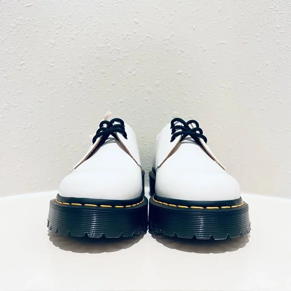 Dr. Martens 1461 Bex Smooth Leather Unisex White Oxford Shoes Sz W-8 M-7 NEW